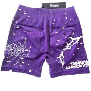Civil Regime Blowout Kelly Seamless Short Womens Medium Bright Purple High Waist